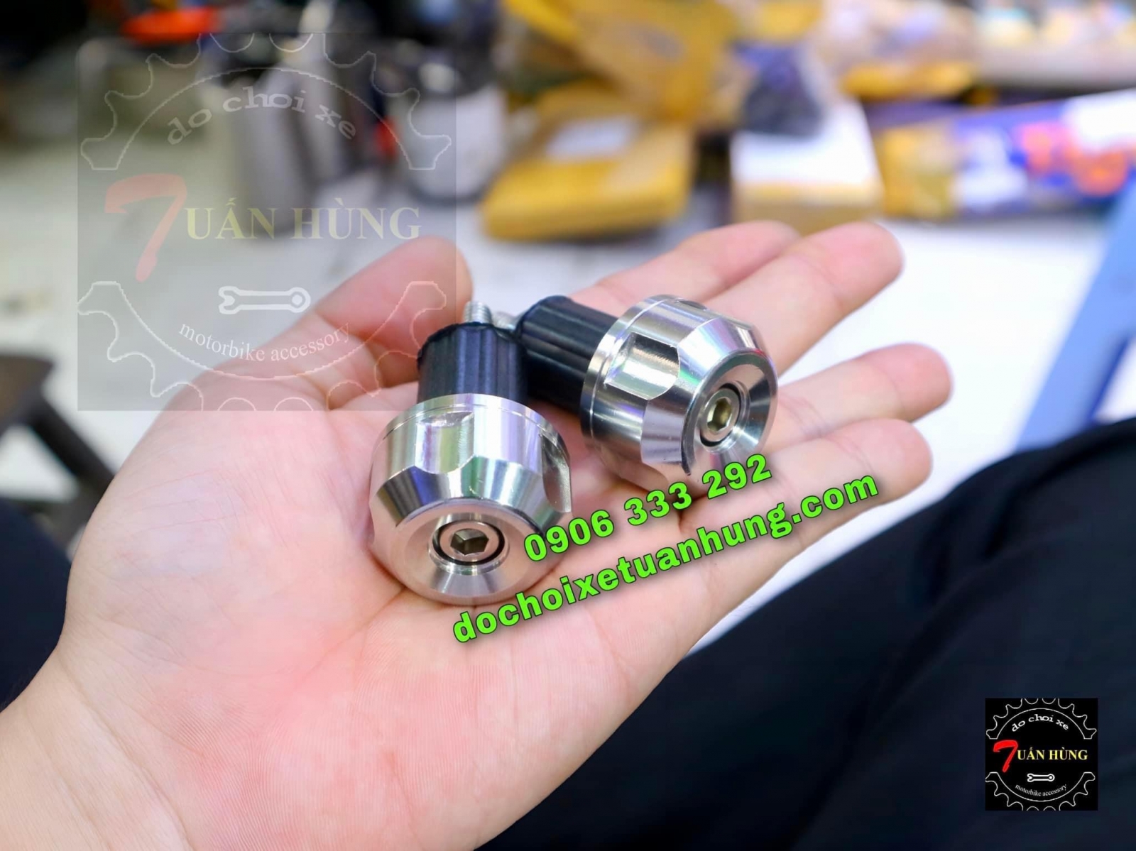 Gù Inox Tay Lái Xe Máy Sáng Bóng - Gù Tay Lái Xe Máy