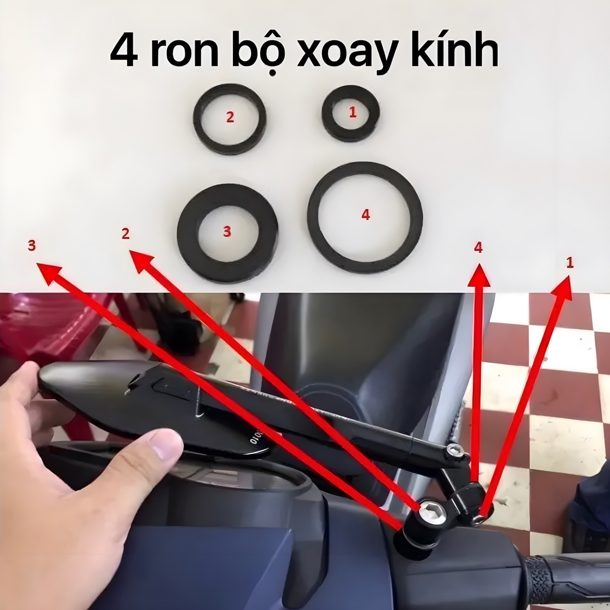Bộ ron xoay kính izoma