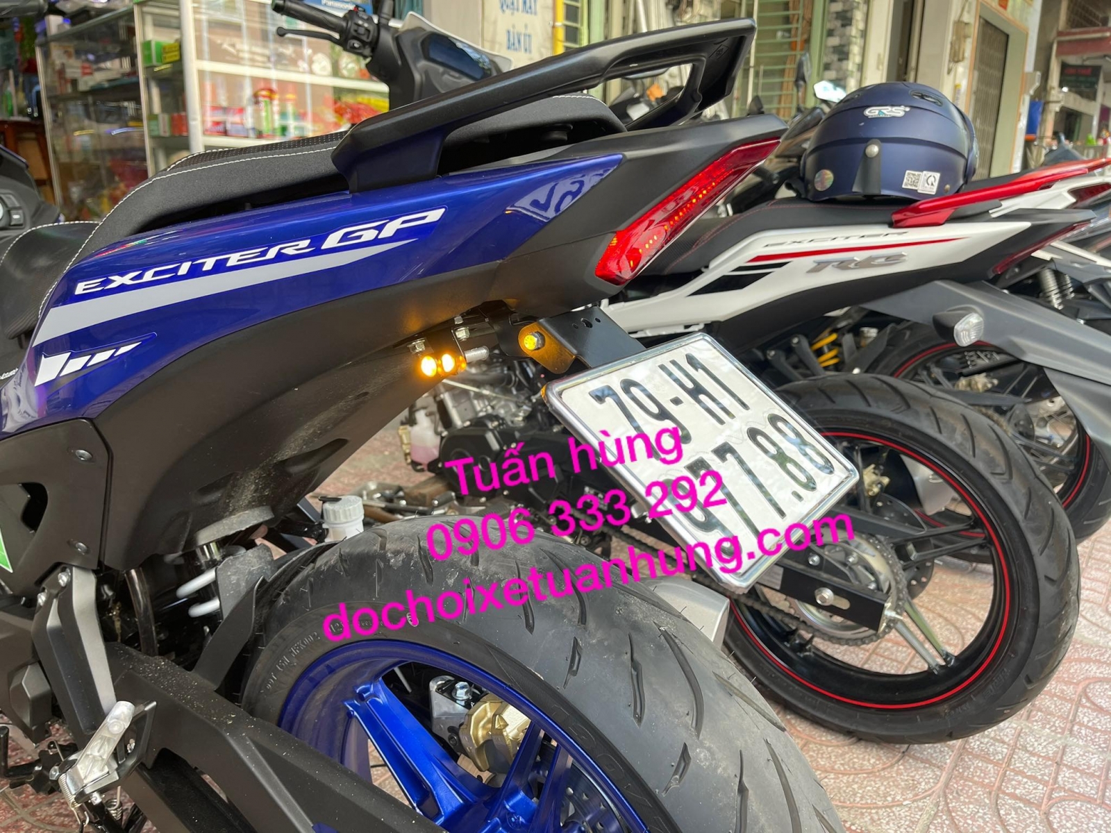 Pat biển số Exciter 155/ Ex155 Tăng Chỉnh Cao Thấp - đồ chơi xe ex155