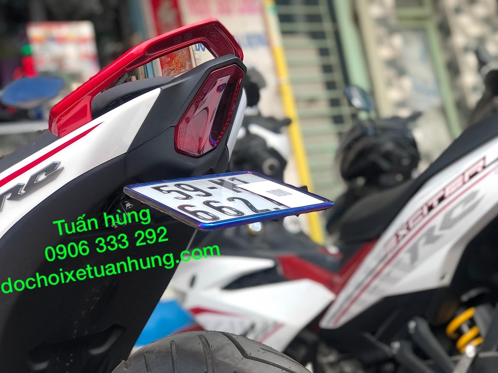 Pat biển số Exciter 155/ Ex155 Tăng Chỉnh Cao Thấp - đồ chơi xe ex155