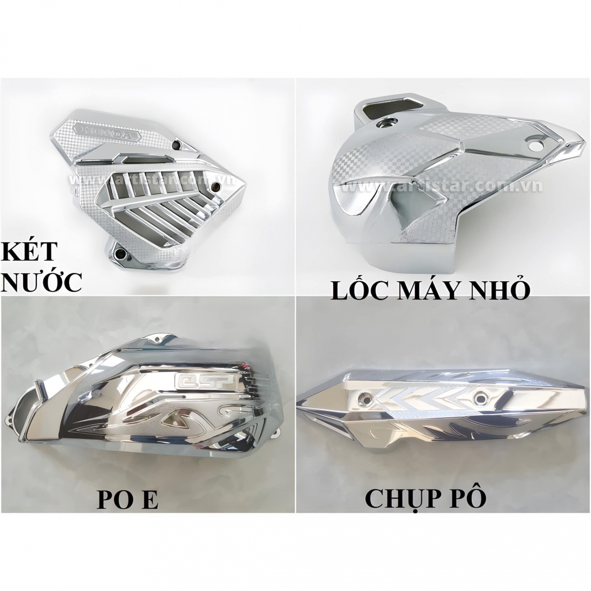 Ốp Nhựa Xi Vario 2018 - 2021 - Full Bộ Ốp Nhựa Mạ Crom Vario 2018 - 2021