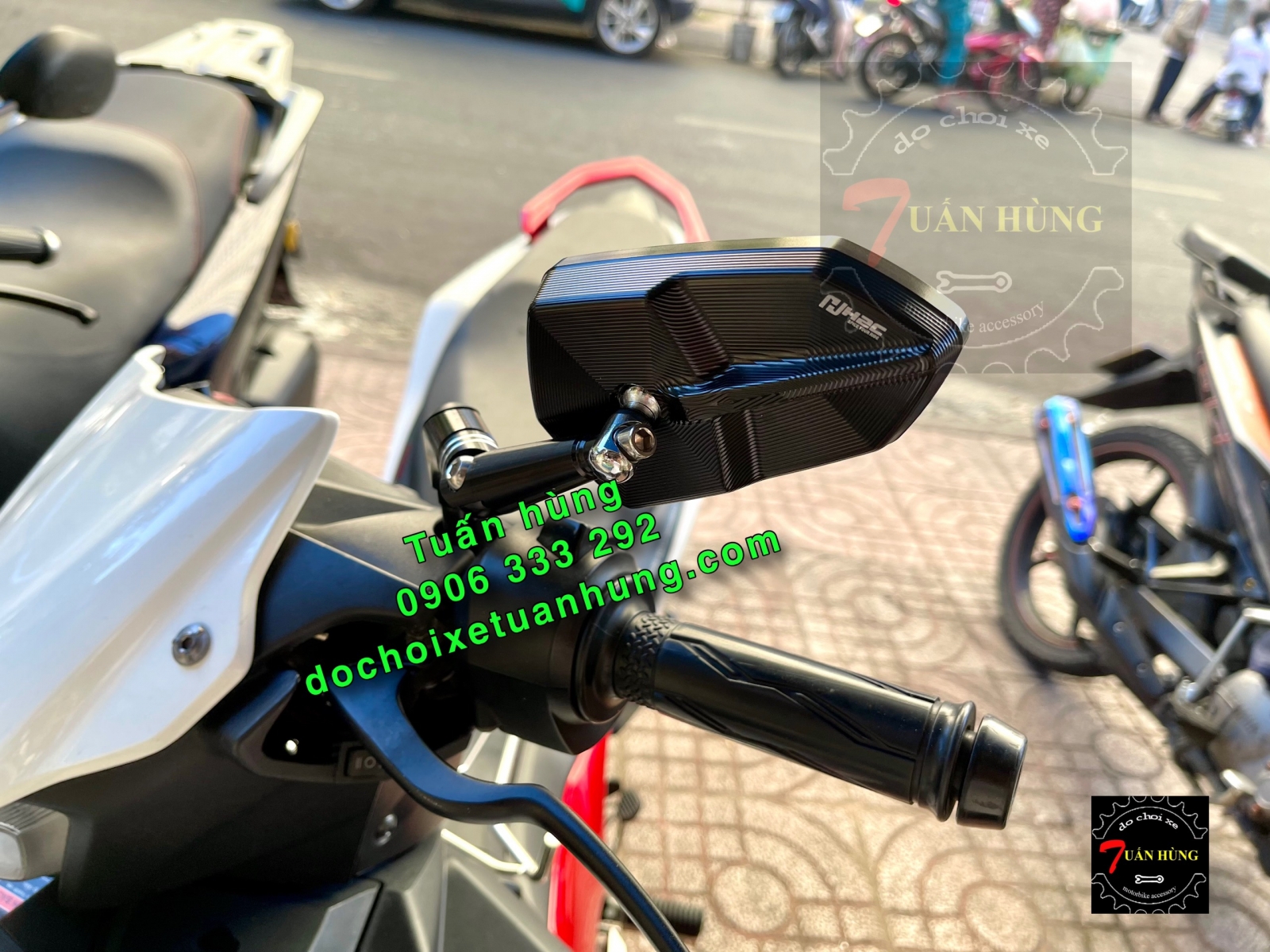 Kính Chiếu Hậu H.View V1 cho các loại Xe Máy